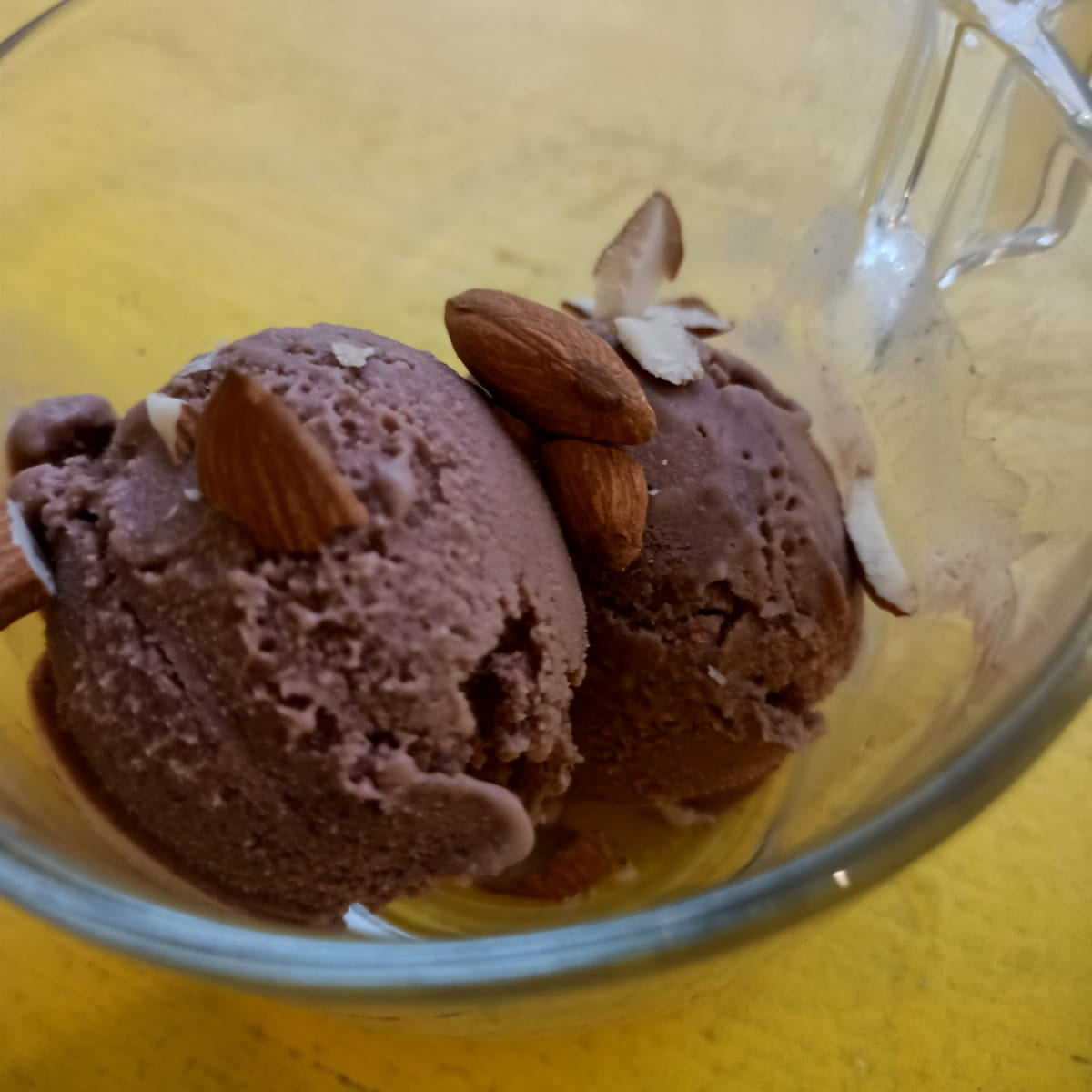 Roasted Almond Chocolate Ice Cream / Gelato